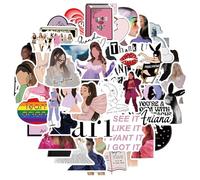 50 calcomanías de cantante con estrella pop, calcomanías musicales de vinilo para equipaje, cuaderno, teléfono móvil, botella, coche, pared, bricolaje, impermeable, para fanáticos, regalos, imagen