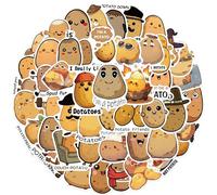 50 calcomanías divertidas de patata de dibujos animados Lemorni (patata)