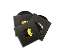 50 Carpetas/Fundas DE Carton Negro para Discos DE Vinilo Singles (Los Discos Pequeños) / Ref. 1352 - Marca Cuida Tu Musica -