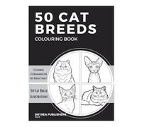 50 Cat Breeds - Kids Colouring Book: Fun and Easy Line Art for Little Artists