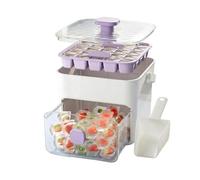50 Cavity Tray With Bin Double Layer Ice Box Effortless Press Design