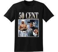 50 Cent T-Shirt Cotton Summer T-Shirt Short Sleeve Graphics Tshirt tee tee Shirt(Medium)