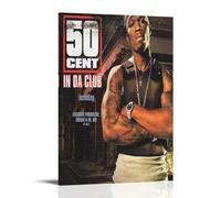 50 CentArt Pintura decorativa impermeable y resistente a las manchas, sala de estar, estudio, cafetería, pintura de pared, instalación gratuita, fácil de limpiar, opción de regalo, estilo marco, 40 x