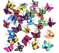 50 Chinchetas De Mariposa, Chinchetas De Mariposa Simuladas, Chinchetas Decorativas Coloridas, Chinchetas De Tarjetas, Chinchetas Creativas, Chinchetas Pequeñas Para Tarjetas