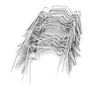 50 clips de acero inoxidable para invernaderos de vidrio en forma de W para construcción estable, mejora la estabilidad, jardinería, invernaderos, soporte de vidrio
