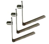 50 clips de botón sólidos de acero inoxidable de 4 a 9 mm para ambientes húmedos con requisitos elásticos, toldo, camping, caravana, tubo telescópico