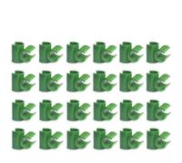 50 clips de conector de enrejado de jardín PP para estructuras basadas en varillas, anclajes de película de invernadero, varillas de protección solar, barras de pérgola y vid (16 mm)