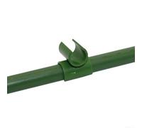 50 clips de conector de enrejado de plástico para montaje de estaca de jardín, fijación de hebilla cruzada para plantas de tomate, uva y frijoles