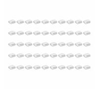 50 clips de montaje de tira de luz LED, clips autoadhesivos de gestión de cables, sujetadores de alambre para cinta LED de 10 mm, organizador de TV de pared
