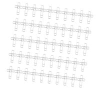 50 clips de papel con forma de crucifijo de corazón, clips de papel pequeños, clips de metal para marcadores de libros para archivos, documentos, organización de fotos, clips decorativos a granel
