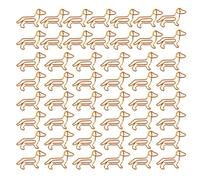 50 Clips De Papel De Perro Salchicha, Clips De Papel De Metal Creativos, Decoración De Perro Salchicha, Clips De Papel De Marcador De Dibujos Animados, Clips De Papel Con Forma De Animal