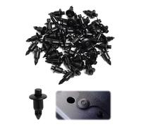 50 Clips de Plástico para Carenado de Moto y Automóvil 6mm,Remaches de Retención de Panel Universales de 6mm, Compatibles con Ya-maha, Su-zuki, Ka-wasaki y Hon-da