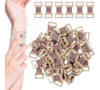 50 clips elásticos para vendajes, hebilla de aluminio, para diferentes tipos de vendajes, material de vendaje