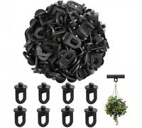 50 Clips para Invernadero, Clips Plantas, Abrazadera para Invernadero, Accesorios para Invernadero - Alta Capacidad de Carga, Dispositivos para Colgar Invernaderos, para Colgar Plantas