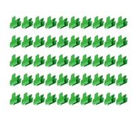 50 Clips Verdes de Invernadero, Clips de Tubo de Sombra de jardín, Clips para Plantas, Abrazadera de Película de Invernadero, Clips de Aro de Túnel, para soporte de extensión de plantas, Refugios