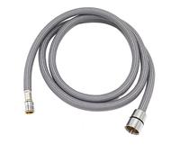 50 cm/60 cm/85 cm/150 cm/180 cm F1/2 M15 * 1 manguera de agua Flexible trenzada de nailon for cocina manguera de grifo extraíble tubo giratorio manguera de grifo ( Color : gris , Size : 150cm )
