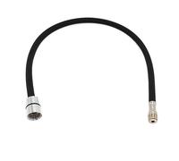 50 cm/60 cm/85 cm/150 cm/180 cm F1/2 M15 * 1 manguera de agua Flexible trenzada de nailon for cocina manguera de grifo extraíble tubo giratorio manguera de grifo ( Color : negro , Size : 60cm )