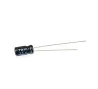 50 condensadores electrolíticos de 25 V, 10 UF/22 UF/33 UF/47 UF/100 UF, volumen: 4 x 7 mm, 5 x 7 mm, 6 x 12 mm y 5 x 11 mm.