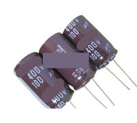 50 condensadores electrolíticos de aluminio de alta frecuencia 105C(10V 1000UF 10X12)
