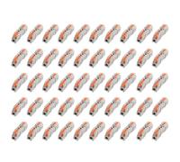 50 conectores de cable, bloques de terminales de palanca reutilizables 221, tuerca de empalme antienvejecimiento y a prueba de polvo para cableado de red doméstica, bloque conductor en línea seguro