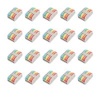 50 conectores de cable, bloques de terminales de palanca reutilizables de 2 a 5 m, tuerca de empalme antienvejecimiento y a prueba de polvo para cableado de red doméstica, bloque conductor en línea