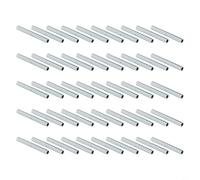 50 conectores de hierro galvanizado para postes de tienda de campaña, para reparación de varillas de fibra de vidrio, para tiendas de campaña, toldos, accesorios de repuesto (5 mm)