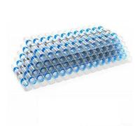 50 conectores de manga termorretráctil de sellado soldado que soportan múltiples tamaños AWG y ofrecen una resistencia de tracción y sellado superiores (azul)