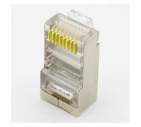 50 conectores RJ45 Cat6 blindados, terminales RJ45 8P8C