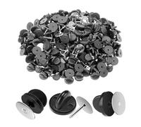 50 Conjuntos De Pasadores De Goma con Respaldo De Embrague Mariposa Y Cap Keepers, Incluye Caja De Almacenamiento Plástica, para Insignias, Broches, Uniformes, Sombreros, Artesanía Y Manualidades