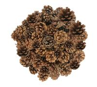 50 conos de pino natural de Navidad, piñas colgantes para árbol de Navidad, adornos colgantes de 2 a 4 cm, mini conos de pino para hacer coronas, suministros para manualidades, hogar, árbol de Navidad