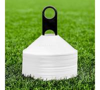 50 Conos y soporte - Calidad disponible - Multi-Sport entrenamiento marcador conos [Net World sports], blanco