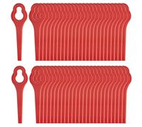 50 cuchillas de plástico PA6 compatibles con cortabordes Ferrex, cuchillas de repuesto para desbrozadora a batería Ferrex Aldi