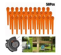50 cuchillas de repuesto de plástico para cortacésped de jardín Gardena EasyCut Li-18/23R