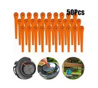 50 cuchillas de repuesto de plástico universales para cortacésped de jardín Gardena EasyCut Li-18/23R