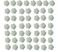 50 cuentas de cristal transparente de 14 mm en forma de flor, manualidades para collar, pulseras, compuestos de joyas, proyectos de artesanía, cristal para fabricación de joyas