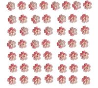 50 cuentas de cristal transparente de 14 mm en forma de flor, manualidades para collar, pulseras, compuestos de joyas, proyectos de artesanía, cristal para fabricación de joyas