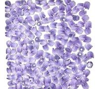 50 cuentas de flores para manualidades, con impresión a color, tulipanes, brotes, suministros de manualidades para collares, pulseras, fabricación de joyas