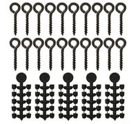 50 cuentas de tope para anzuelos de pesca de carpas y 20 tornillos de cebo para configuración de aparejo CHOD Ronnie (B)