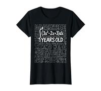 50 Cumpleaños Cálculo Integral Nerd Divertido Camiseta gráfica económica, Mujer, Negro, XL