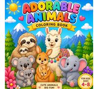 50+ Cute Animal Coloring Pages Featuring Zoo Animals, Farm Animals, Baby Animals & Unicorns | Bold and Easy Designs for Toddlers, Preschoolers, Boys & Girls Ages 4-8