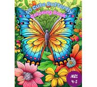 50 Cute Butterfly Coloring Book: A Fun and Relaxing Coloring Book for Kids Ages 4-8