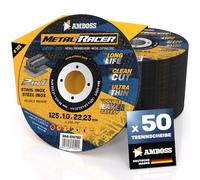 50 discos de corte de metal de 125 x 1 x 22,23 mm - El disco de corte de Metal Racer by AMBOSS WERKZEUGE es adecuado para acero y acero inoxidable
