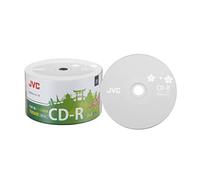 50 discos JVC 52 unidades de alta calidad, color blanco, 52 unidades de 700 MB, 80 minutos