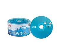 50 DVD JVC Kenwood 16x Premium en blanco DVD marca DVD-R 16x 4,7 GB 120 minutos Shrinkwrap