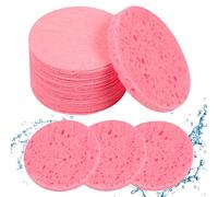 50 esponjas faciales comprimidas, esponjas de spa cosméticas 100% naturales para limpieza facial para la limpieza facial diaria, máscara exfoliante, removedor de maquillaje. Ideal para el hogar y los