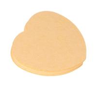 50 esponjas faciales de fibra de madera suaves y sostenibles en adorable forma de corazón para esponja facial diaria