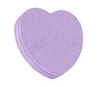 50 esponjas faciales de fibra de madera suaves y sostenibles en forma de corazón adorable para cuidado diario de la piel esponja facial en forma de corazón