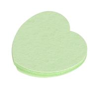 50 esponjas faciales de fibra de madera y algodón con forma de corazón para una limpieza eficiente y exfoliación suave, esponja facial suave
