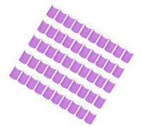 50 Esponjas para Difuminar con Almohadilla de Tinta, Diseño de Punta Redonda, Material de Primera Calidad, Alta Flexibilidad, Usos Múltiples, Esponja para Difuminar para (Violeta)
