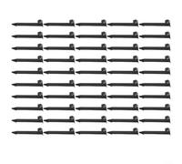 50 estacas de soporte de manguera de jardín para tubería de polietileno de 16 mm y 20 mm, clips de tubería de riego por goteo y soportes de aspersor, accesorios de riego para parche de verduras (20 mm